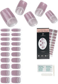 Cat Eye-Inspired 20pcs Semi Cured Gel Nail Strips - Salon-Grade DIY Wraps with Glaze Texture, Easy Application, UV Light Required for Stylish Nails