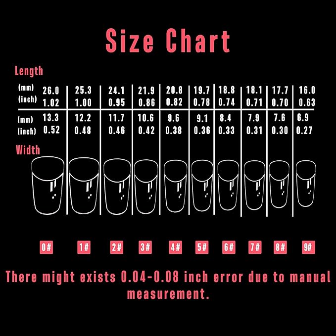 NOVO OVO Halloween 500 pcs Hawk Curved Transparent Clear Cystal Extra Super Extreme Deep Curve Half Cover Short Square Tapered Eagle Claw False Nail Extension Tips Acrylic Nail 10 Sizes Bag Packaging