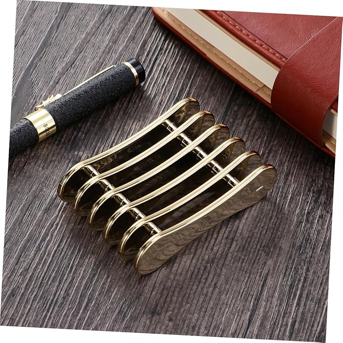 Nail Art Pen Holder for 5 Pens Compact Manicure Stand 3.07X1.96X0.78 Inch Portable Nail Brush Organizer for Gel Polish Pens and Salon Tools
