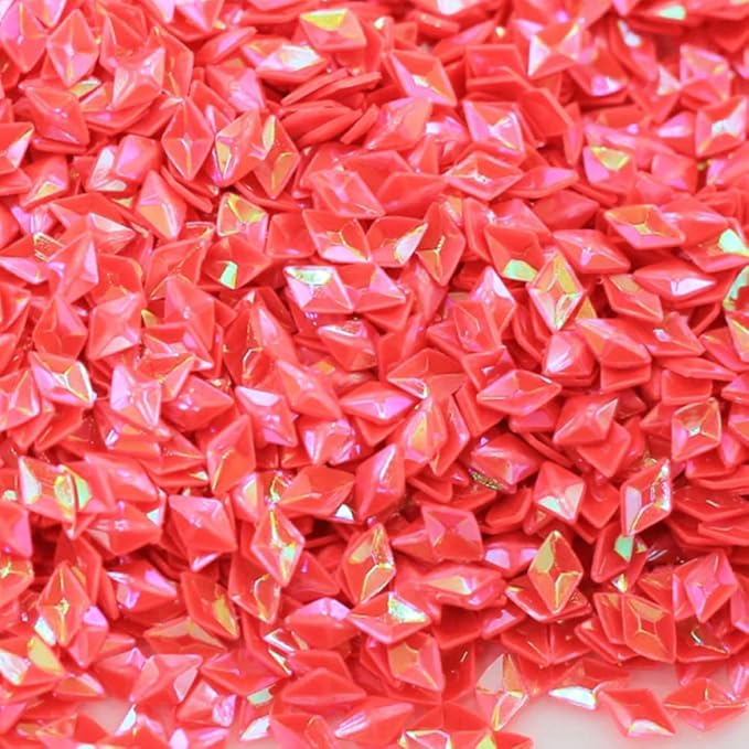 Nail Art 3D Rhombus Glitter Sequins Diamond Shape Design Shiny Nails Tip Confetti Paillette Decoration for Nail Charming Face Body Hair Makeup 12 Colors