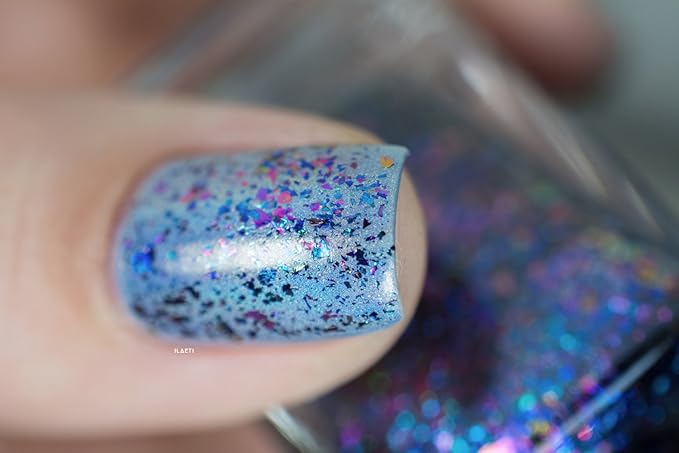 ILNP Mayfield - Purple, Pink, Green, Gold, Blue Ultra Chrome Flakie Nail Polish