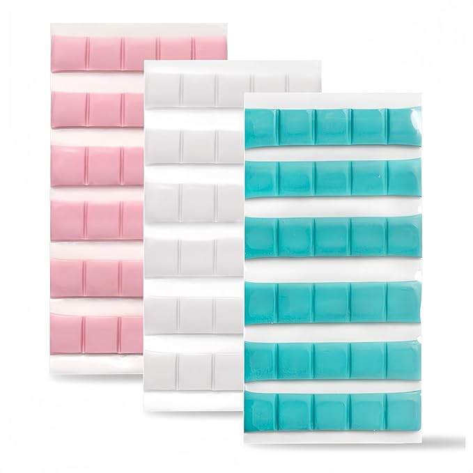 Manicure Clay, Reusable Adhesive Putty for Nails, Removable Nail Art Stand Clay for False Nail Tips Display Practice, 3 Colors DIY Nail Art Sticky Plasticine Non Stick Hand Clays