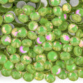 Blinginbox Rhinestones for Crafting,Flatback Rhinestones Glass Gems Stones Round Gemstones Non-Hotfix Crystal for Crafts Nail Decoration,Lemon Lime Crystal(1.9-2.0mm) SS6/1440pcs
