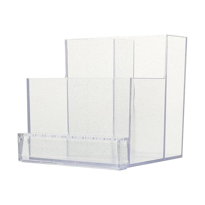 Beaupretty 2pcs Professional Nail Drill Bits Storage Box Plastic Organizer for Manicure Polishing Heads Neatly Displayed Base for Salon and Home Use