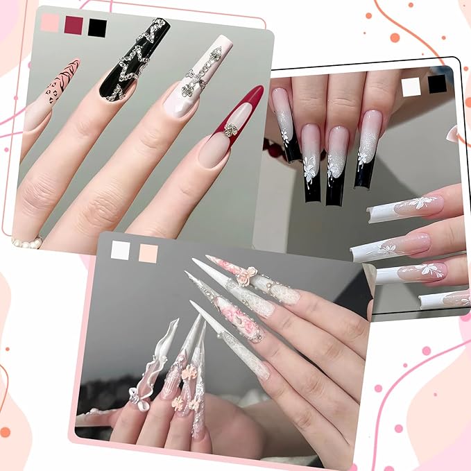 Acrylic Powder Set for Nail Extensions - 10 Colors 20g Each, Professional 3D Nail Art Carving Powder, Acrylic Nail Powder No Lamp Needed, Bubble Free, Long Lasting, Salon Quality DIY Manicure Kit
