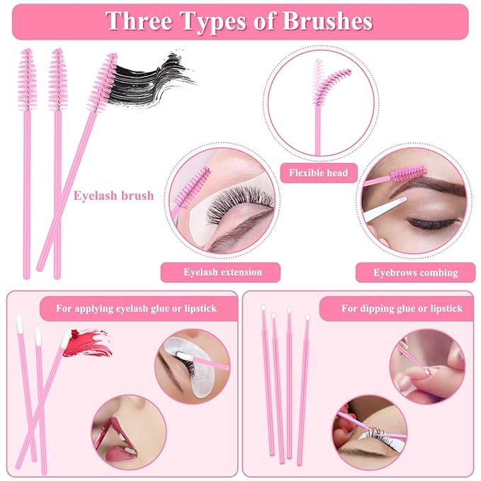 Lash Extension Kit for Beginners, Professional Eye Lashes Extension Kit with Everything: Lash Mannequin Head, Individual Eye Lashes, Glue, Tweezers Lash Extension Supplies for Training Makeup Practice