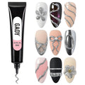 GAOY Silver 3D Nail Gel, 15g Sculpting Gel for 3D Nail Art Designs Carving, Molding, Painting, No Wipe Gel for Gems & Charms Decoration, Salon DIY Use