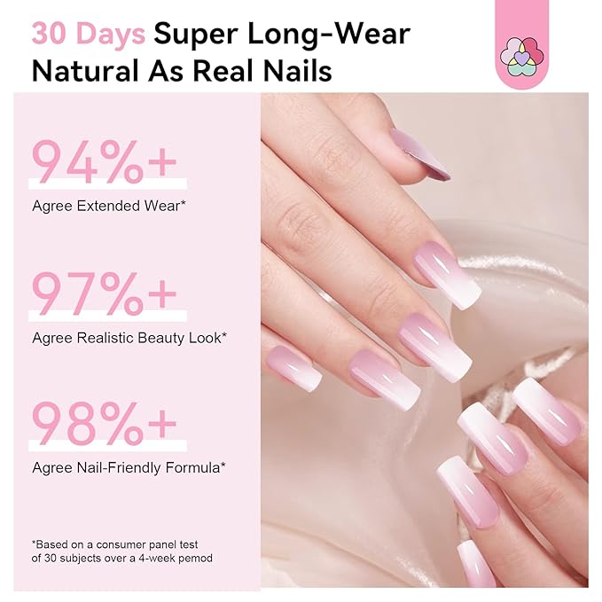 SAVILAND Gel Nail X Kit: 4X Soft Tips with Drill, 256 Ombre Full Cover Nails Tips, Castor Oil Glue, LED Lamp & Portable Drill for Home Manicure