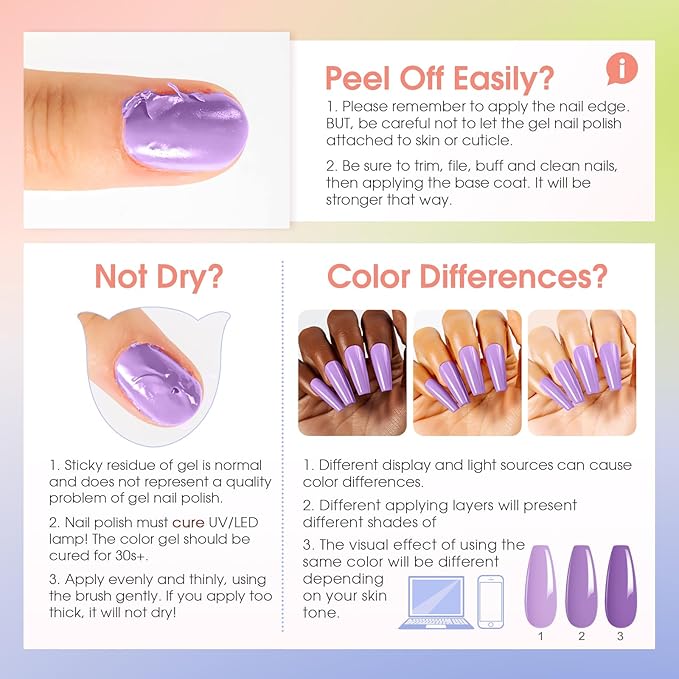 ROSALIND 80PCS Gel Polish Set, 75 Colors Gel Nail Polish with Glossy Matte Glitter Top Coat Base Coat Multi-Colred u v Nail Polish Kit Soak Off Nail Set for Women