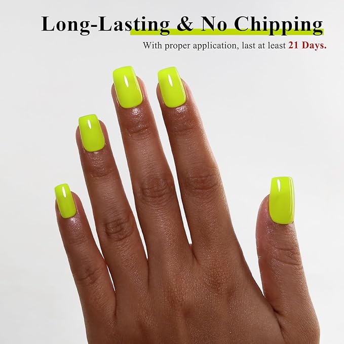 Imtiti 10ml Neon Yellow Gel Nail Polish, Yellow UV Gel Polish for Nail Art Soak off UV Led Salon DIY at Home Gift for Women 1PCS