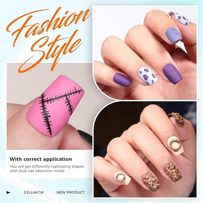 Gel Base and Top Coat Set, 3 Pcs 15ml No Wipe Glossy & Matte Top Coat - Long Lasting Manicure for DIY at Home and Salon Use, UV LED Nail Lamp Required