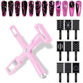 Laza Nail Magnet Set, Super Strong 5-in-1 Nail Magnet Tools with Heart Magnet for Cat Eye Gel Polish and 8 Patterned Magnetic Nail Polish Wands for 9D Galaxy Cat Eye Nail Art, Magnetic Nails