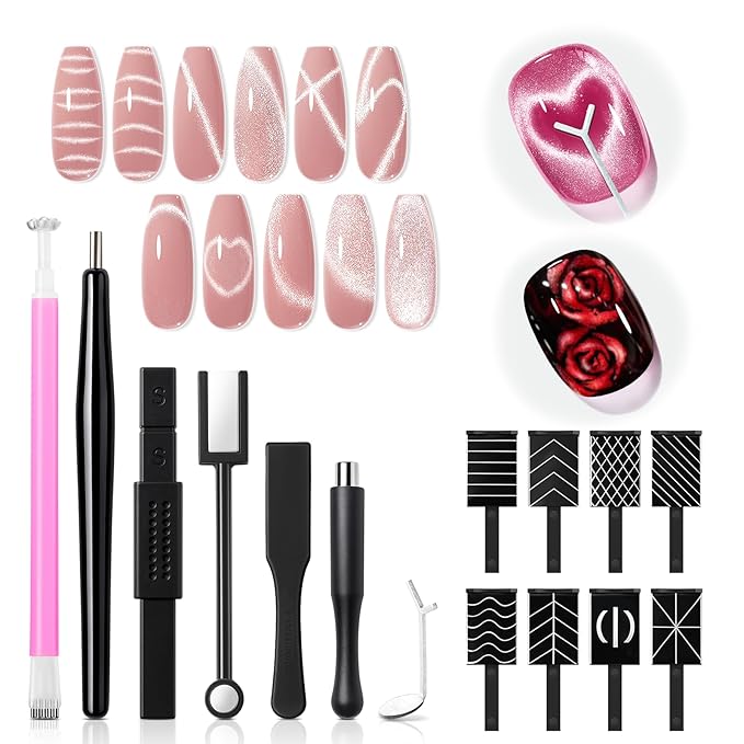 modelones Cat Eye Magnet Set+ 6 colors Gel Nail Polish Set