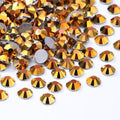 Gold Flatback Rhinestones, Glass Rhinestones for Nail Art and Craft, Glue Fix, Loose Crystal Gemstones(Gold, SS20, 1440pcs, 4.6-4.8mm)