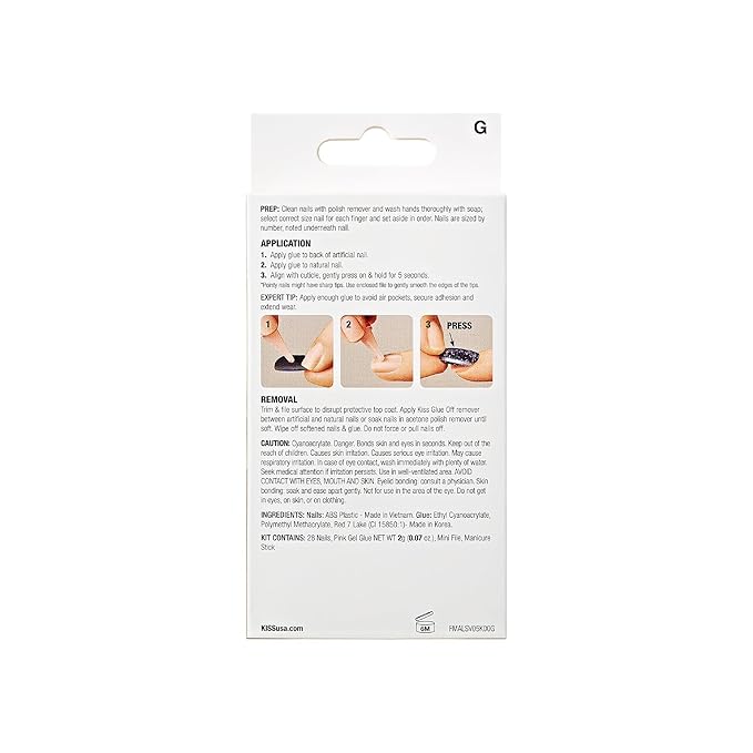 KISS Gel Fantasy 28 Pcs Press On Nails, Long Almond Fake Nails, Brown Magnetic Cat Eye Polish Stick On Extensions, Reusable Velvet Full Cover Kit with Glue, Manicure Stick & File, Wear for 7 Days