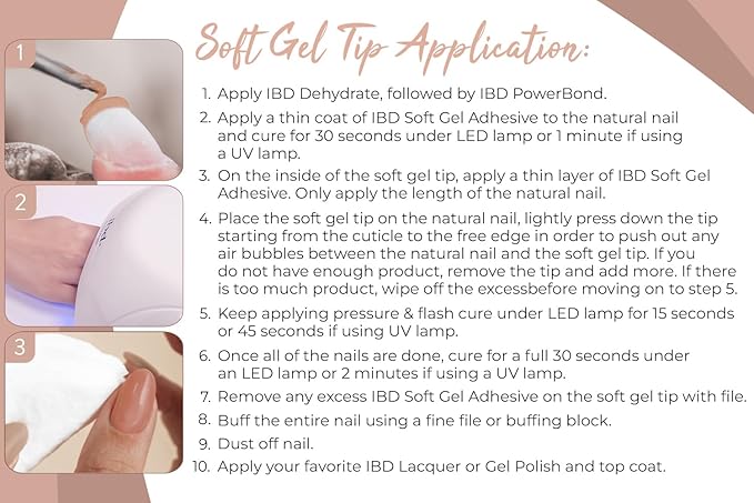 ibd Dual Builder Gel in Warm Nude, Soft Gel and Adhesive, Easy Soak Off, 0.5 oz