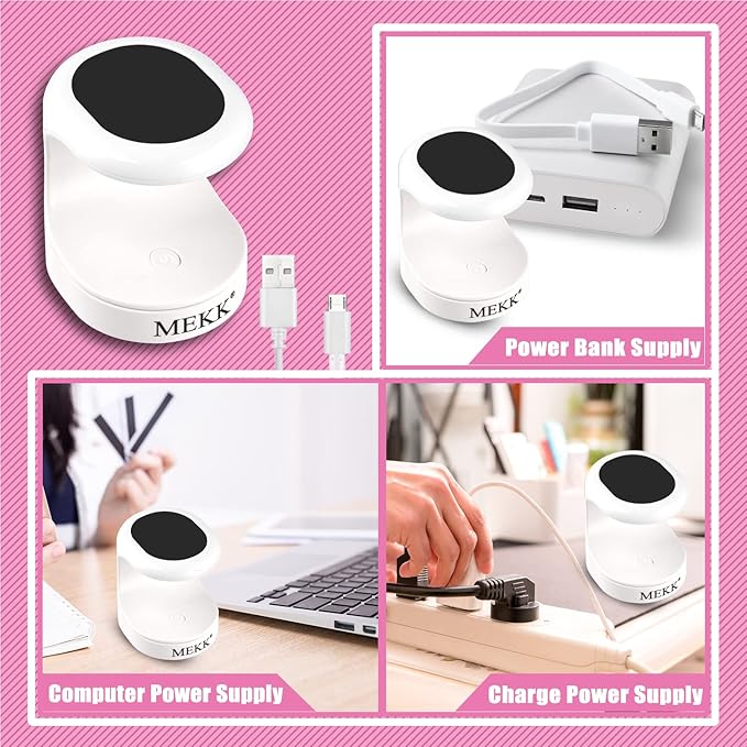 MEKK Mini UV Light for Gel Nails,16W Single Finger UV LED Nail Lamp,Portable Small Professional Flash Cure Lamp,Compact Design for Home and Salon-Black