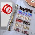 CloudTrip Press on Nail Storage and Display Binder Book - A5 Size, 6 Pages, 60 Double Sized Tape, False Nails Storage Book (A5 Binder)