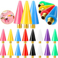 Blulu 16 Pcs Wax Head Tips Rhinestone Picker Tool Rhinestones Replacement Diamond Painting Tips for Nail Dotting Pen to Pick up Nail Gem Jewelry, Wax Head Accessories(Assorted Colors)