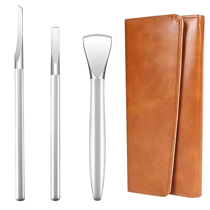 Ingrown Toenail Removal Kit, Pedicure Tools Kit Professional Knife Set Stainless Steel Ingrown Toenail Tool Foot Care Tools Nail Cuticle Remover (3 Pcs Set)