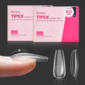 Beetles Tipex Instant Apex Nail Tips, 512Pcs Medium Coffin Pre-Building & Pre-Etched Gel Nail Tips, Thick Strong Half Matte Acrylic Nail, 16 Sizes Press on Nails