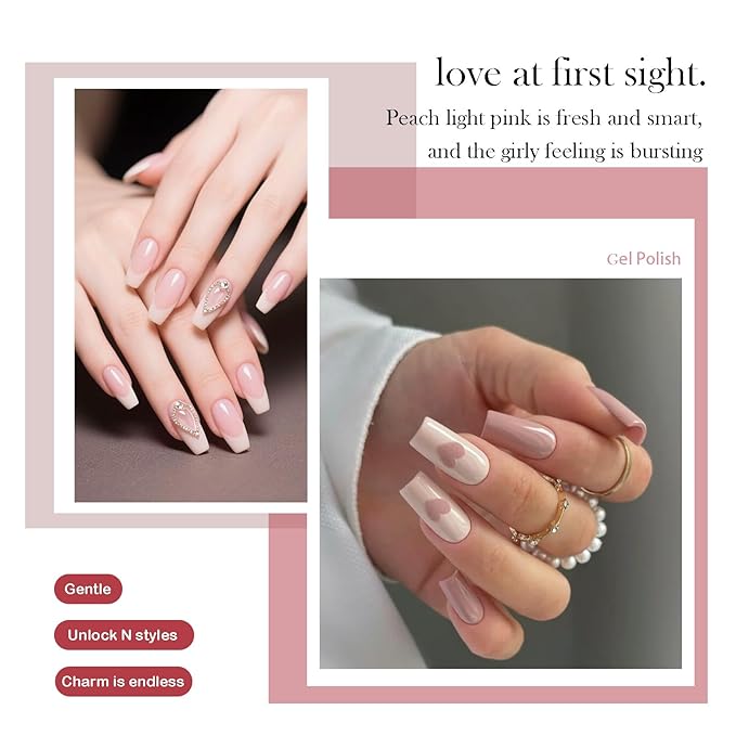 CAMILA ¿ 6pcs 15ml Hema Free Tpo Free Gel Polish Set Red Pink Nude Gel Nail Polish Kit Soak Off Gel Polish Manicure Salon For Women C Set