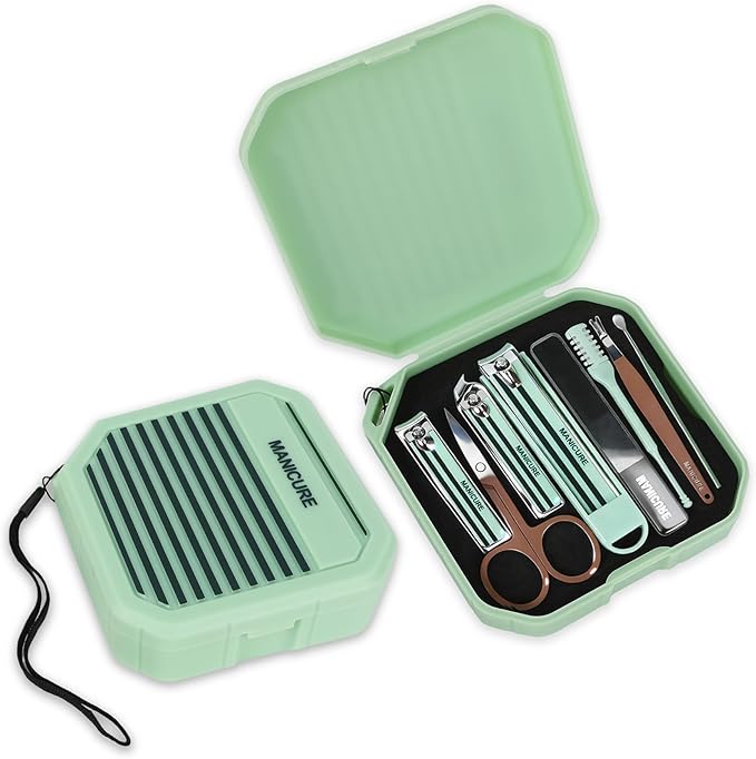 Nail Kit,Nail Clippers,Adult Easter Basket Stuffers Men,Manicure Set,Green Gifts for Women,Cuticle Trimmer,Manicure Kit,Easter Gifts Under 10 Dollars for Men Women,Pedicure Tools for Feet