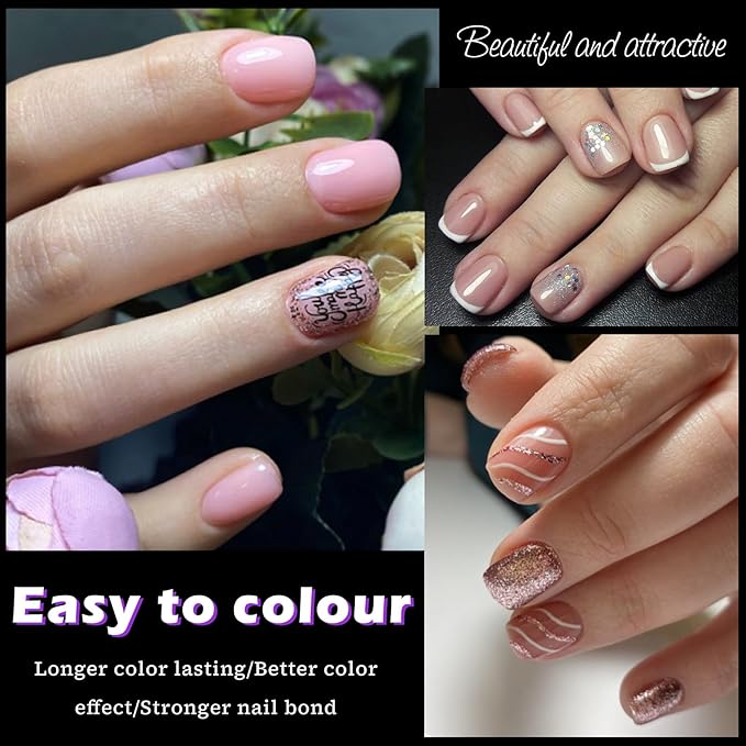 LoveOurHome 750pc Extra Short Squoval Nail Tips Clear Fake Nails XS Short Round Square Gel Nail Tips Full Cover Acrylic Nails Clear Press on Nails 15 Sizes False Fingernail for Gel Nail Extension