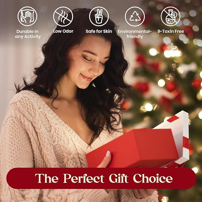 Beetles Gel Nail Polish, 6 Colors Burgundy Red Glitter Gold Green Gel Polish, Soak Off Uv Nail Lamp Cured Holiday Nail Gel DIY Home Manicure Kit Gifts for Women