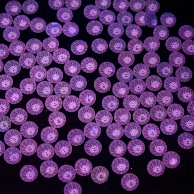 Blinginbox Flatback Rhinestones Round Gems, 288pcs Luminous Series Glass Stones Neon Gems Non Hotfix Crystal Rhinestones for Nail Charms Crafts Clothes Tumblers,Mac. Peach Luminous,SS30.