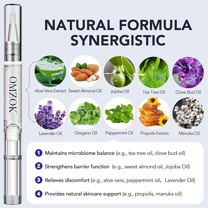Toenail Fungus Pen - 25% Undecylenic Acid, Tea Tree Oil - Toenail Fungus Treatment Extra Strength for Toe Nail Repair Pen for Damaged Nails, Foot Fungal Nail Treatment for Fungi Funginail - 5pcs