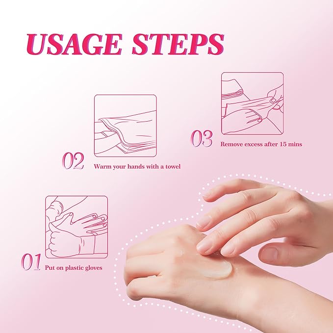 Cold Paraffin Wax Cream for Hands and Feet, Shea Butter Cuticle Balm, Lemon Scent Home Spa, No-Heat Moisturizing Mask
