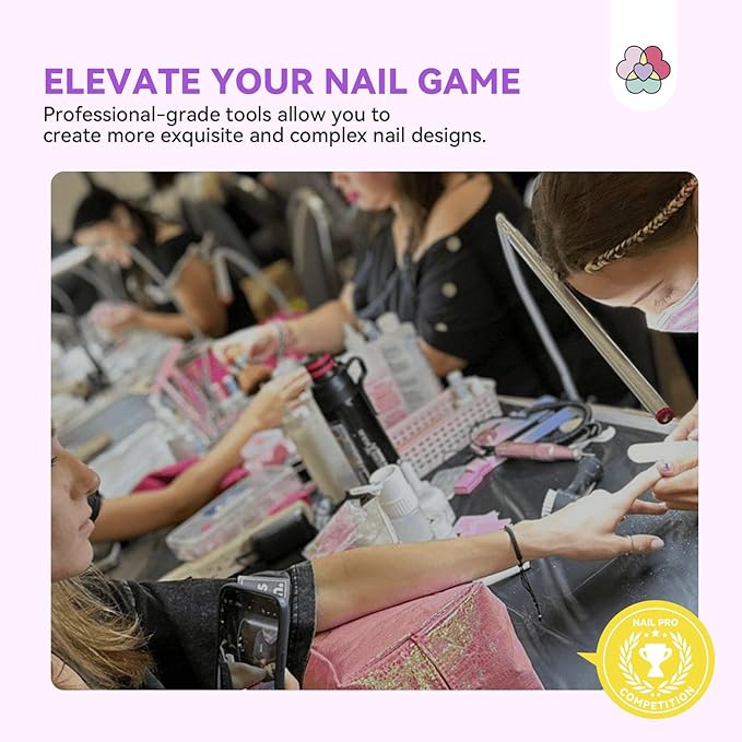 SAVILAND Acrylic Nail Kit: Professional Nails Kit Set Clear White Pink Acrylic Powder and Liquid Set with U V Nail Lamp Nail Remover for DIY Home Use
