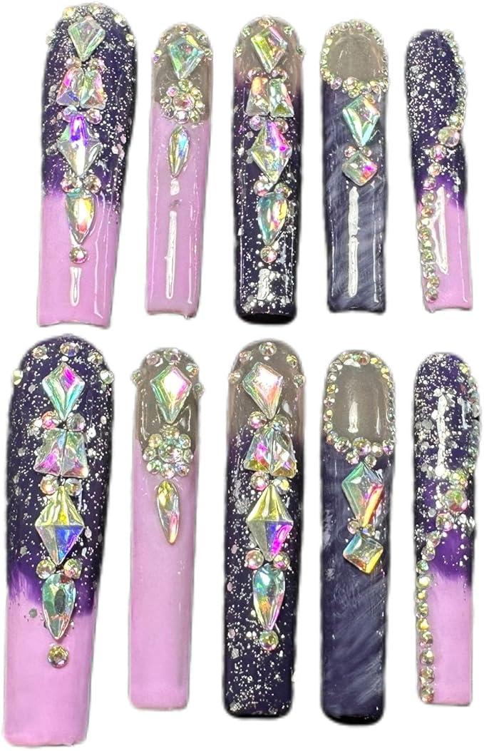 Nail Rhinestones Kit, 18 Types of 900 Special-Shaped Nail AB Diamonds & 3200 Flat-Bottomed Nail Rhinestones, 3D Nail Crystal DIY Gemstones for Nail Art Design