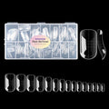 NMKL38 150PCS Dual Nail Forms 12 Sizes Extension Poly Nail Gel Full Cover Nail Molds With Scale Nail Art Design for Salon DIY at Home