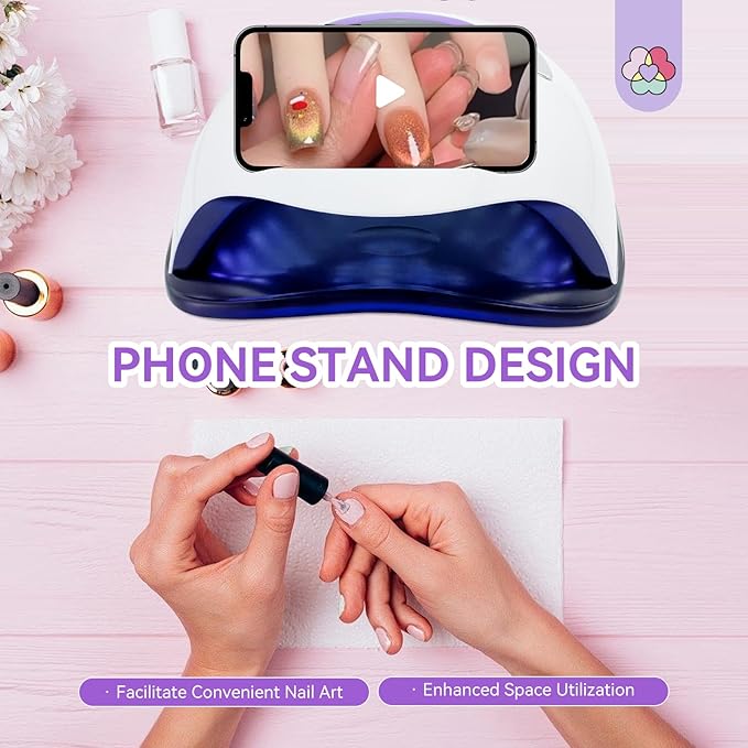 SAVILAND 300W UV Nail Lamp: Motion Sensor Nail Dryer Super Fast Curing UV Light for Gel Nails with 72 Beads 4 Timers Dual Flash Cure Light Sources Nail Flash Cure Lamp for Nail Salon Manicure Gift