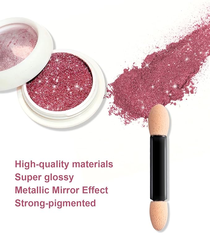 Rose Gold Chrome Nail Powder - 15g 3D Nail Gel with White Pink Nail Chrome Powder Non-Sticky Clear 3D Sculpting Gel Hand Hard Gel Carving Gel for Nail Art Home DIY