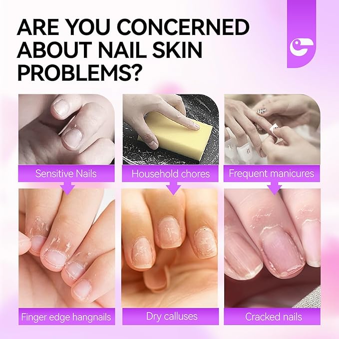 Gelike EC Cuticle Remover Cream Softener - Vanilla Scented Nail Care for Beginners - Easy-to-Use Cuticle Eraser - Gently Softens Rough Skin Around Nails