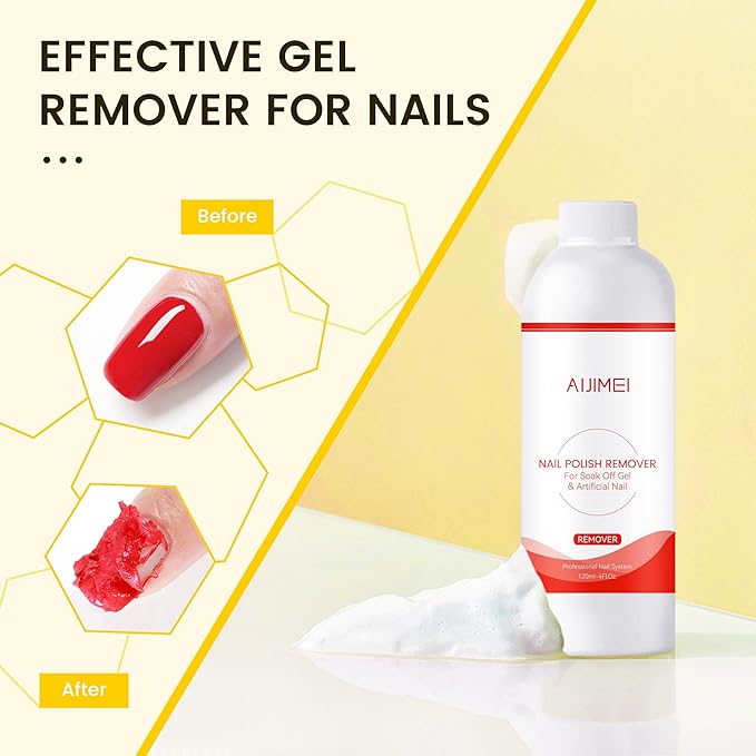 AIJIMEI Nail Brush Cleaner Gel (Nail Polish Remover Set) Fast Cleaning Nail Brush Cleaner Easy To Use For Salons And Home Use Acrylic Nail Brush Cleaner Nail Art Brushes Cleaner, Paint Nail Brush