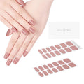 DANNI & TONI Semi Cured Nail Stickers (Ivresse) Nude Solid Color Gel Nail Strips 28 Stickers