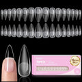 Beetles Tipex Lite Instant Apex Nail Tips, Medium Stiletto, 16 Sizes | 00–14, Built-in Apex Acrylic Tips for Flat & Natural Nail Beds, Beginner-Friendly Easy DIY Nail Extensions