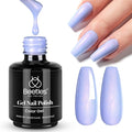 Beetles Periwinkle Gel Nail Polish, 15ml Dreamy Blue Pastel Mauve Lilac Royal Blue Aquamarine Lavender Spring Gel Nail Polish, Soak Off UV Nail Art Manicure Salon DIY Design Gift for Women