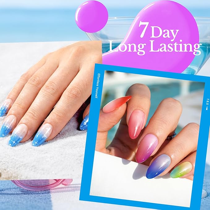 AZUREBEAUTY Cat Eye Magnetic Nail Polish Set, Quick Dry Non-Gel Holographic Fingernail Mooncat Polish with Top Coat, 4 Colors (Red, Purple, Green, Teal), DIY Salon at Home Manicure for Women