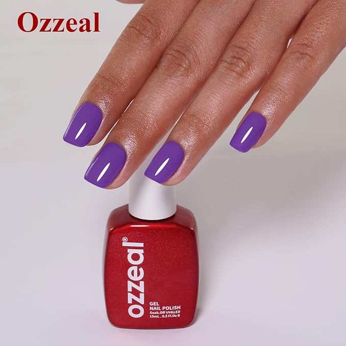 Gel Polish, 0.5 Fl Oz Purple Lavender Nail Gel Polish Spring Summer Art Starter Manicure Salon DIY Soak off UV LED Design