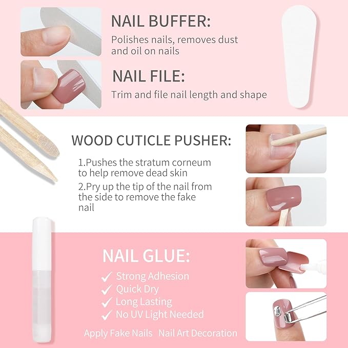 Yellow Cat Eyes Press On Nails,12 Sizes - 24 Pcs Soft Gel Yellow Medium Square Fake Nails Kit with Nail Glue, Natural Reusable Stick On False Nails for Women and Girls (Skycloud Nails) SK0926