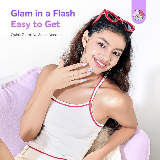 SAVILAND Poly Gel Nail Colors: Easy Poly gel Nail Kit Starter Kit with Slip Solution Mini U V/LED Lamp, Sheer & Sparkle 4 Nourishing Poly Gel Colors for Lasting Shine 28 Days Home DIY Manicure Tools