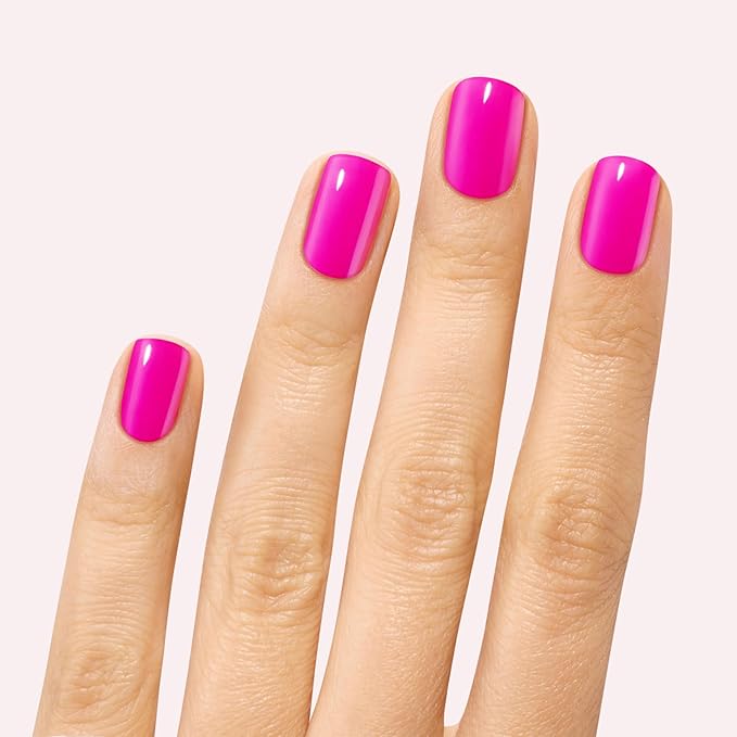 Dashing Diva Gloss Nail Strips Bundle - The Neon Brights Collection - Magenta Madness & Suki - UV Free, Chip Resistant, Long Lasting Gel Stickers - Contains 2 Sets