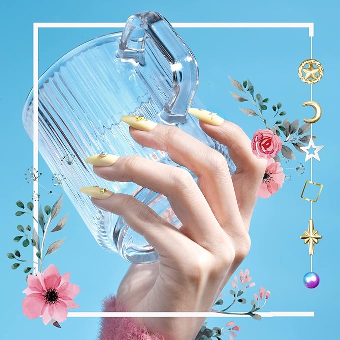 720 pcs Coffin Press On Nails, TsMADDTs 24 Colors Acrylic Medium Short Ballerina False Nails Tips with Glue, File, Tabs, Stickers and Tweezer for Art DIY