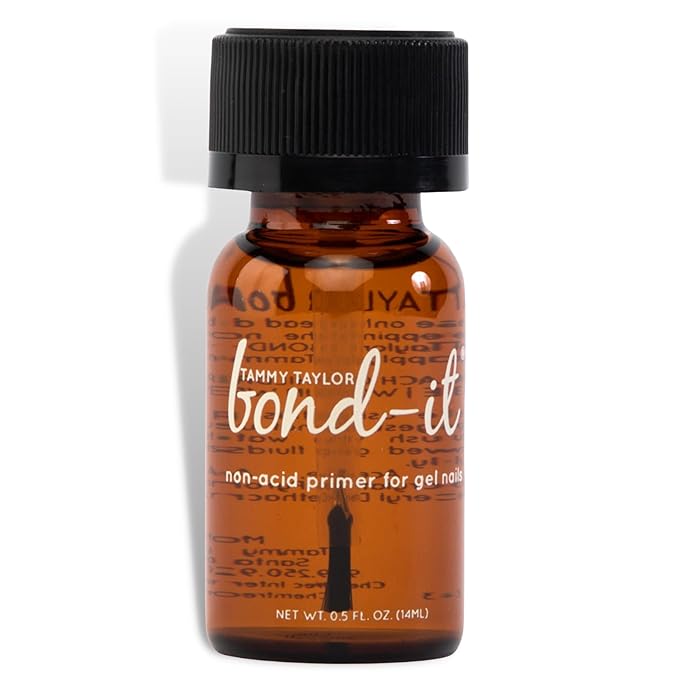 Tammy Taylor Bond It Acrylic Nail Primer, Acid Free Gel Nail Care for Semi Cured Gel Nail Strips, Acrylic Powder and Nail Polish, Professional Salon Quality Nail Prep for Healthy, Strong Nails.