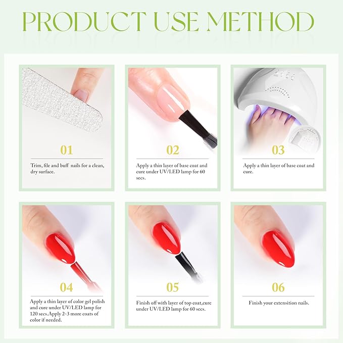 Double Rhythm 15ML Gel Nail Polish Pure Sheer Same Color Same Bottle Soak Off Gel Polish Art Manicure Salon DIY at Home for Women (Yellow-A1396)